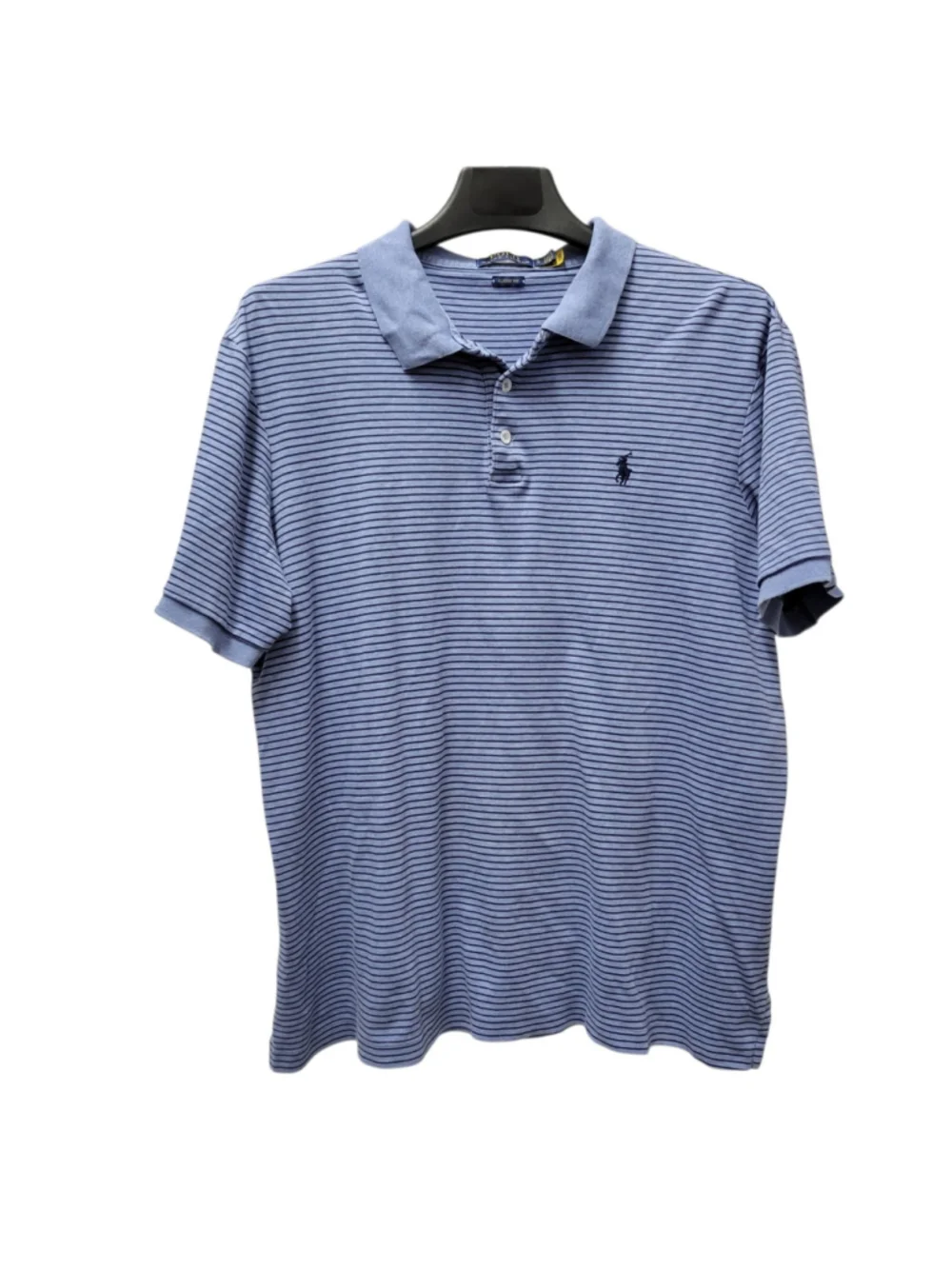 Polo Ralph Lauren Men Cotton Classic Fit Striped Polo Short Sleeves Shirt Large